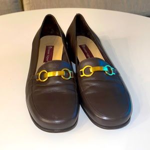 Etienne Aigner All Leather Upper 10N Fancy Dress Loafers